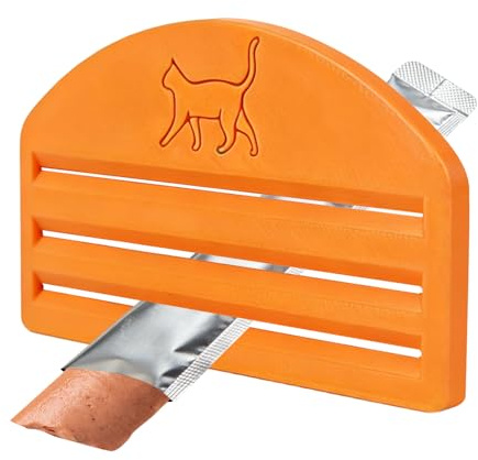Cuillère à café Pressible pour Snacks Chats | Outil Compact Pour La Distribution De Snacks - Cuillère À Chats - Idéal pour Nourriture Morceaux Chatons Chiens Familles Maison Cuisine Voyage Intérieur