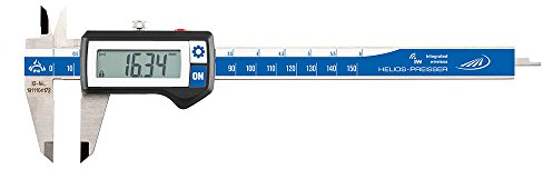Integrated Wireless - Digitaler Taschenmessschieber mit integriertem Funk, IP67, eckiges Tiefenmaß, 150 x 40 mm