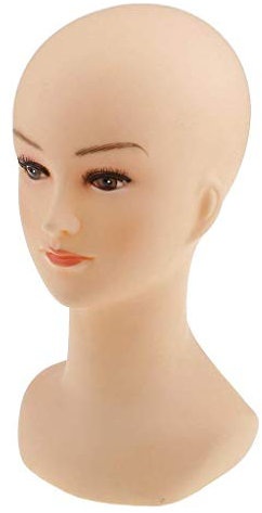Backbayia Mannequin-Kopf, Damen, Perücke, Mütze, Brille, Display Stand