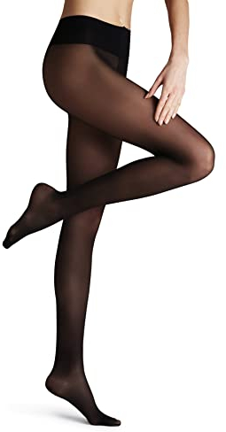FALKE Women's Vitalize 20 DEN W Ti Sheer With Compression 1 Pair Tights, Black 3009, M