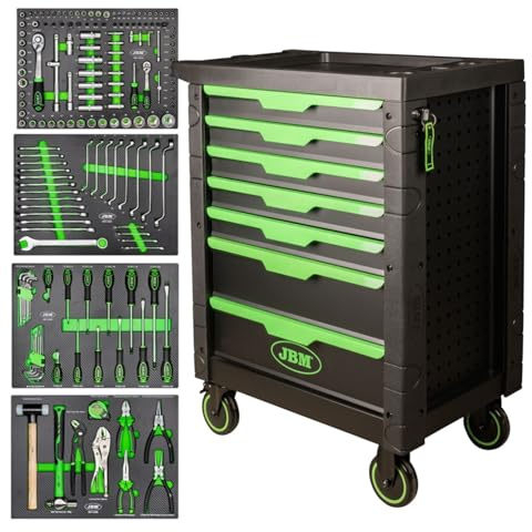 Partenopeautensili® carrello armadio da officina garage professionale e hobbisti portautensili cassettiera completa di 172 utensili modello nuovo - by JBM