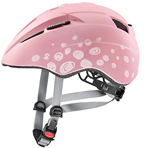 uvex Kid 2 cc - Leichter Kinder-Helm für Kinder - individuelle Größenanpassung - pink Polka - 46-52 cm