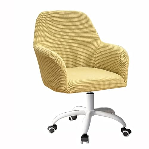 XGANGM Stretch Esszimmerstuhl Bezüge/Stuhlhussen mit Armlehnen Set 1/2/4 Büro-Stuhlhussen Hoher Rückenlehne Armlehnstuhl Hussen Samt Stuhl Abdeckung Sessel-Schutzhülle-Bezug,A,2PCS