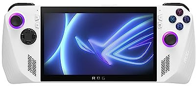 ASUS ROG Ally Console RC71L#B0C1NQ1GY1, Monitor touchscreen con display 7 Glossy, 120Hz, AMD Ryzen Z1 Extreme, RAM 16GB, 512GB SSD PCIE, Windows 11, Bianco