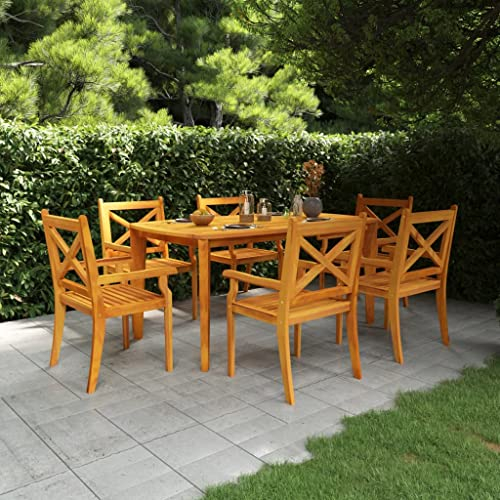 AUVYI Mesa de jardín de 160 x 90 x 75 cm, madera maciza de acacia, color marrón, mesa auxiliar pequeña, mesa de cocina, mesa de camping, mesa de buffet, mesa de cerveza, mesa multifunción, mesa de
