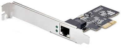 StarTech.com Carte Réseau PCIe à 1 Port 2,5 Gbps NBASE-T, Intel I225-V, Carte Ethernet MultiGigabit, Carte LAN Serveur PCIe