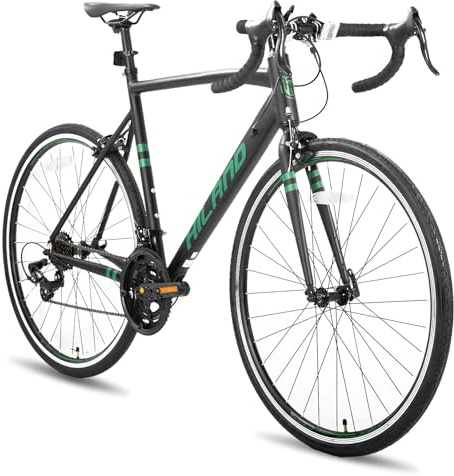 HH HILAND 700c Road Bike 14 Speed, Aluminum Frame Racing Bike, City Commuter Bicycle for Men Women