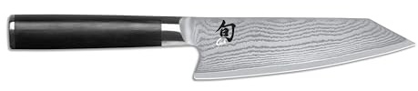 KAI Shun Classic Kiritsuke 15 cm Klingenlänge - Damastmesser 32 Lagen VG MAX Kern - 61 (±1) HRC - Pakkaholzgriff - Made in Japan - japanisches Kochmesser Küchenmesser geschmiedet