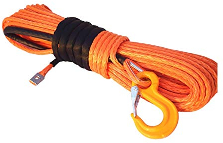 BomDog Abschleppseil, Rotes 12 Mm X 30 M Großes Atv-Windenkabel, Uhmwpe-Seil, Abschleppseil Für Autos/Oranje