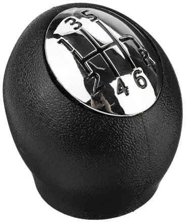 Juttzzei Renault Gear knob, 6 Speed Gear Lever Knob Shift Stick for Opel Vauxhall Movano for Renault Laguna Scenic 3 Megane 3 Master Trafic for Dacia Duster Dokker Lodgy Gear Stick knob-Black