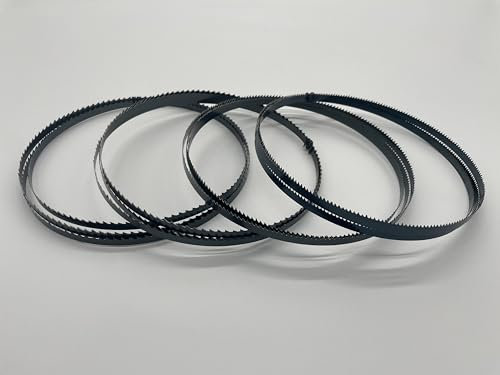 Ayao Assortimento di lame per sega a nastro, denti rettificati, 1400 mm (6TPI, 8TPI, 10TPI, 12TPI), 4PK