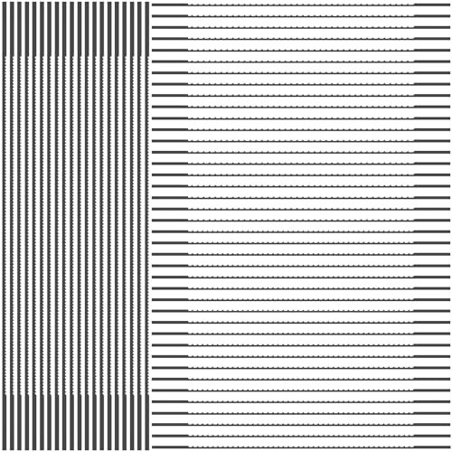 JEJUWE 60Pcs Scroll Saw Blades 5 Inch SK5 High Carbon Steel Plain End Set 10TPI 12TPI 28TPI for Wood Plastic Metal