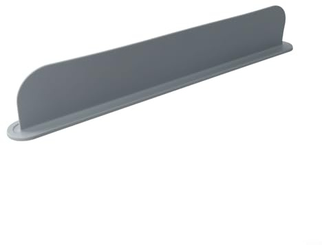 Kitchen Sink Splash Guard Scalable Sink Splatter Baffle Board with Sponge Holder(Grey)