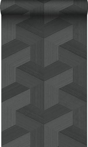 Origin Tapete 3D-Muster Schwarz 53 cm x 10.05 m