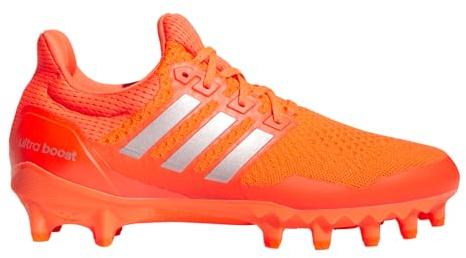 adidas Men Ultraboost American Football Cleats, Solar Red/Silver Metallic/Solar Red, 12 Medium