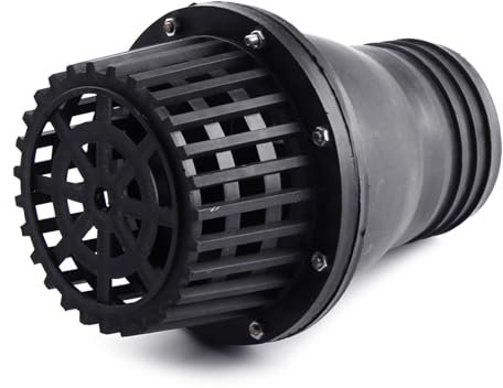 NOLOWY 2.5 cm/3.8 cm/5.1 cm/6.3 cm/7.6 cm/10.2 cm Wasserpumpen Fußventile für Flüssigkeitsmaschine Niederdruck Flach Rückschlagventile Fußventile Schwarz