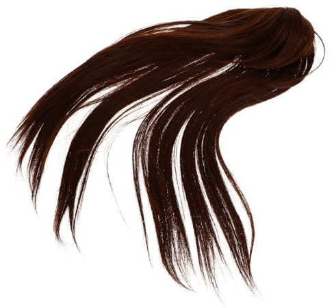 HAPINARY Natürliches Haarteil Clip-in-verlängerung Für Damen Dunkelbraun Leichtes Design Zum Abdecken Grauer Haare