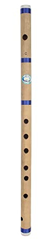 Musikflöjter C naturlig normal 7 hål bambu flöjt bansuri - 45 cm (19 tum) (engelsk anmärkning)