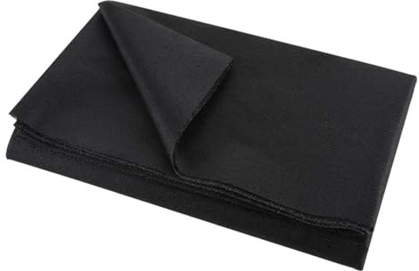 Ironing Fleece 200 x 100 cm Iron-On Insert (Black), Ironing Fleece Black, Non-Woven Line, Non-Woven Fabric, Volume Fleece for Iron-on, Ironing Fleece for Bags