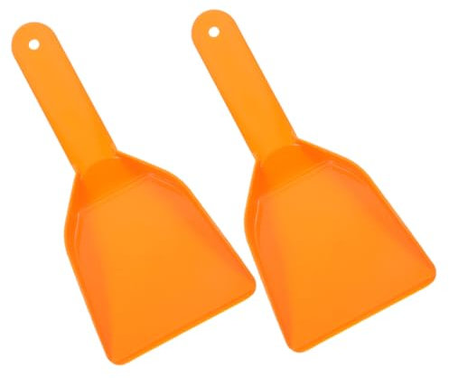 GALPADA Raschietto per Ghiaccio per Congelatore e Frigorifero 2 Pezzi in Pp Arancione Paletta Robusta per Rimozione Efficiente del Gelo e Pulizia Versatile