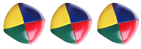 Yunova Juggling Balls for Kids - 3-Pack Beginner Set with Soft PVC Filling, Colourful & Waterproof - Toys for Hand-Eye Coordination, Sensory Play & Birthday Gifts