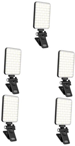 Operitacx LED Selfie Light Clip Adjustable Video Conference Light for Phone Laptop Tablet Portable for Enhanced Live Streaming and Photography