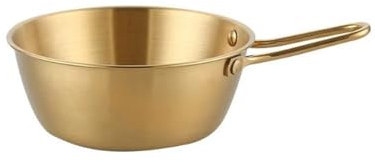 carotoe Práctico cuenco de arroz redondo con asa, cuencos de acero inoxidable con asa, adecuado para la oficina en casa y comedor al aire libre