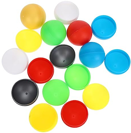 BESPORTBLE 50pcs Plastic Vending Machine Capsules Easy to Carry and Openable Lottery Game Balls for Party Favour and Prize Hunts