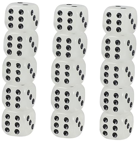 POPETPOP Dados Luminosos 16mm para Fiestas De Dados Luminosos para y Niños 10 Piezas Accesorios Divertidos para Ktv y Bares Mini De Seis Caras para Juegos De Mesa y Entretenimiento