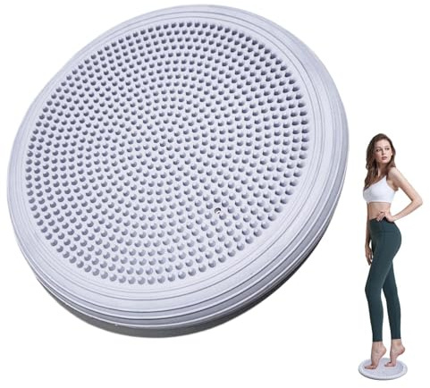 Wackelkudde, balans-dyna, övningsbalanskudde för inomhusbruk – flexibel skiva för vuxna och barn, uppblåst vinglande kudde med handpump