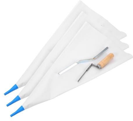 SAFIGLE Bolsa de Lechada Flexible para Mampostería y Azulejos con Punta de Acero Inoxidable, Resistente y Reutilizable para Uso Pesado en Transporte Exterior