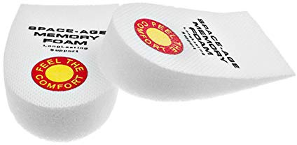 Memory Foam Heel Cushions, Heel Support, Shoes Insert for Heel Pain 1 Pair for Men & Women (Men)