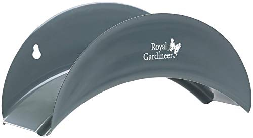 Royal Gardineer Carrelli avvolgitubo - Portagomma: Supporto a Muro per Tubi da Giardino in Acciaio, ad Arco, 13 x 28 x 12 cm (Portagomma Giardino, Tubo da Giardino Parete Monti, Tubo da Giardino)