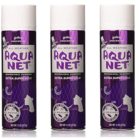 Aqua Net Extra Super Hold Professional Hair Spray Unscented 11 oz (3 Pack)