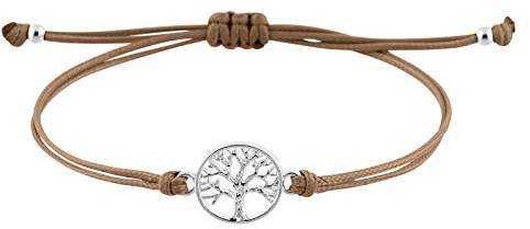 StarAppeal Lebensbaum Freundschafts Armband, Lebensbaum Armband mit Perlen in Silber und Gold, Größenverstellbar, Mädchen, Damen Armband, Handmade