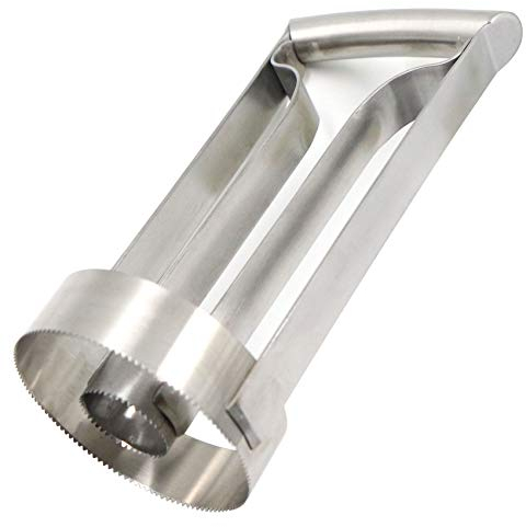 Cortador de piña removedor de acero inoxidable pelador de piña – Corta la piña rápidamente y elimina el núcleo, cortador de cocina, hoja más gruesa, con mango ergonómico, utensilios de cocina