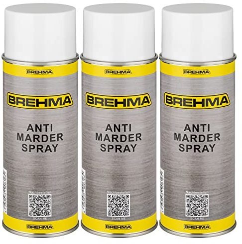 BREHMA 3X Antimarderspray Marderschreck Marder Spray Marderabwehr 400ml