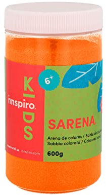 INNSPIRO Orange Sand 600 Gr., für Dekoration und Bastelarbeiten