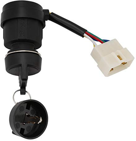 5 cables encendido Interruptor de llave, módulo de interruptor de llave de encendido con 2 llaves para generadores de gasolina de 2KW- 5KW 186 Accesorios