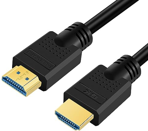SHULIANCABLE Cavo HDMI 2.1 Alta Velocità 48Gbps, Supporta 8K@60Hz, 4K@120Hz, HDR-eARC, Compatibile Con PS5, PS4, Pro Xbox, Monitor, Blu-ray, Soundbar, Laptop (5M, Nero)