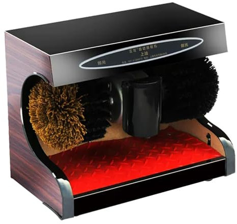 Miuxe Macchina Elettrica per Lustrascarpe Lustrascarpe Automatico, Spazzola Elettrica per Scarpe per Uso Domestico, Oli, Lucidatrice Elettrica per Lustrascarpe