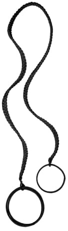 kowaku Elastische Haargummis, Spiral-Haargummi für langes Haar, Haarband-Bänder, elastische Haargummis zum Pferdeschwanzwickeln für Tauchen, Sport, Schwarz