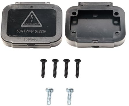 YananAC Installation du panneau de commande - Support encastré 50 A - 4853251453 - Pour prise Anderson - Pour montage de moulures décoratives - Panneau de commande pour l'installation