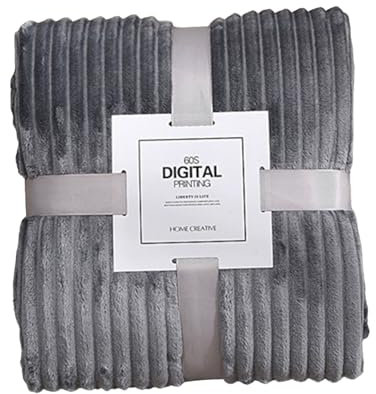 Weiche Flanell-Decken, Winter, warme Decken für Betten, einfarbig, gestreift, Nerz, Überwurf, Sofabezug, Tagesdecke