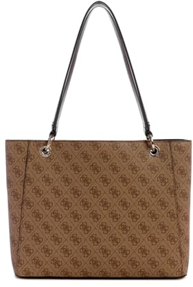 GUESS Nolana Noel Tragetasche für Damen, Latte-Logo, braun, One Size, Nolana Noel Tragetasche