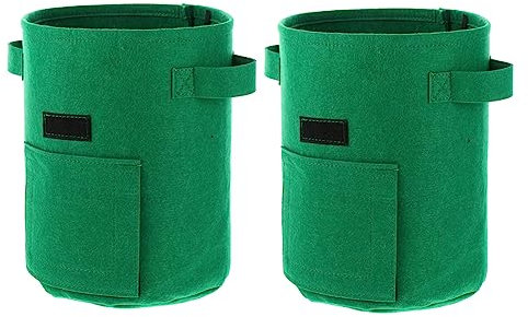 YARNOW 2 Pz Sacchetti per piantare patate pentola sacchi per la coltivazione delle patate borse contenitore per piante in tessuto non tessuto borsa per la coltivazione delle piante Green