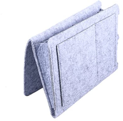 Cabilock Hängende Filz Aufbewahrungstasche Aus Filz Leichte Organizer Tasche Für Bettgitter Und Schlafsäle Faltbar Wandhängend Multifunktionale Haushaltstasche Für Fernbedienung Handy Und Babyzubehör