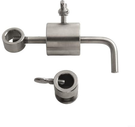 Bbq Rod con contrapeso de peso, balanceador de peso de acero inoxidable con barra en forma de L y limitador para barbacoa incluso giratorio