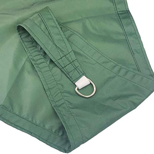 Tenda a vela rettangolare impermeabile per esterni, patio, giardino, 5 m x 7 m, tasso di ombreggiatura del 95%, per pergola, rivestimento in legno, protezione UV, materiale durevole di grandi