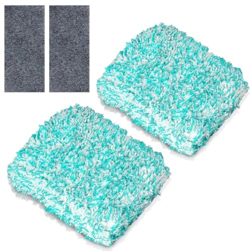 COWANIEE 4 Pcs Car Wash Mitt Set, Plush Microfibre Anti Scratch Cleaning Wash Mitt